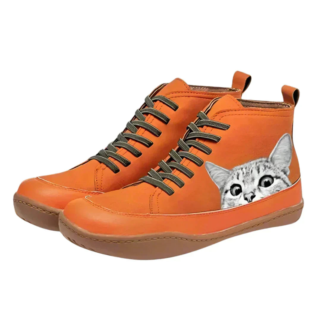 Mia – Stylish Cat Lover Ankle Boots