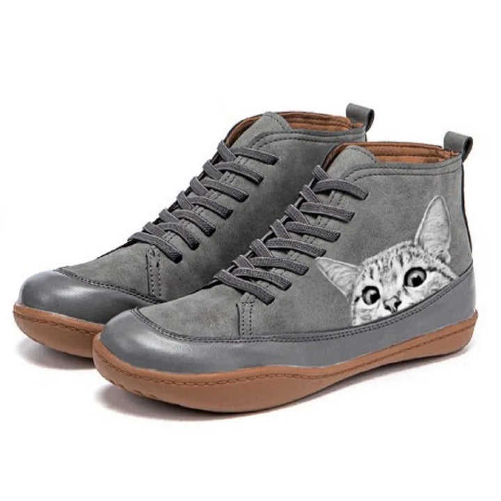 Mia – Stylish Cat Lover Ankle Boots