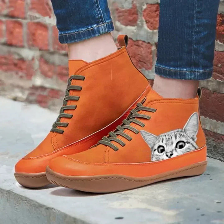 Mia – Stylish Cat Lover Ankle Boots